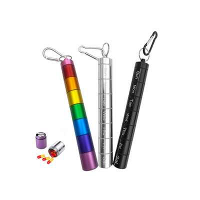 קופסת גלולות מתכת 7 ימים